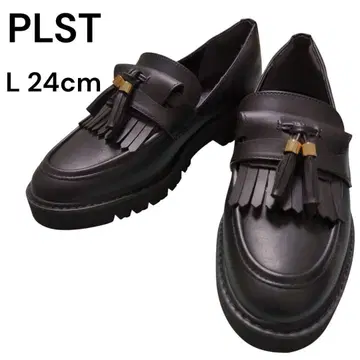 새상품급 플라스테 2way 태슬 로퍼 통굽 24cm PLST