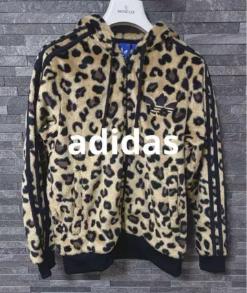 adidas 아디다스 레오파드 무늬 후드티 레오파드