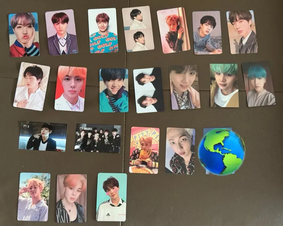 방탄 지민 석진 남준 정국 윤기 호석 태형 단체 포카 일괄 양도