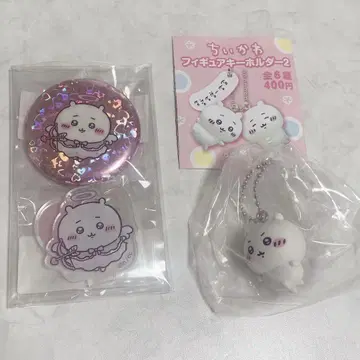 치이카와 (먼작귀) 천사와 악마 캔뱃지 아크릴 스탠드 키링 세트