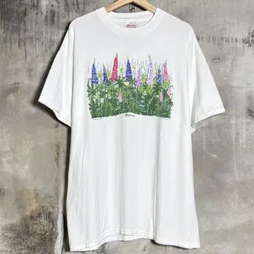 90년대 USA제 flower Tee 꽃 티셔츠