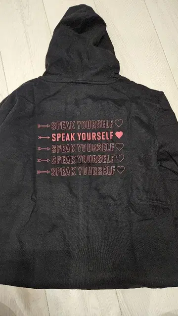 레어 새상품 USA 한정판 SPEAK YOURSELF 후드티 후디 bts