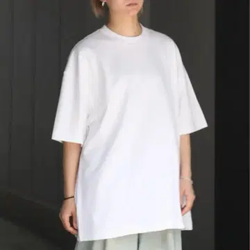 ATON 티셔츠 루즈핏 화이트