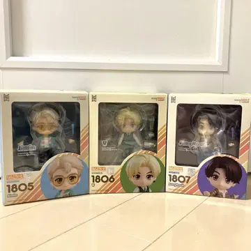 넨도로이드 BTS 타이니탄 정국 지민 태현 V 3개 세트