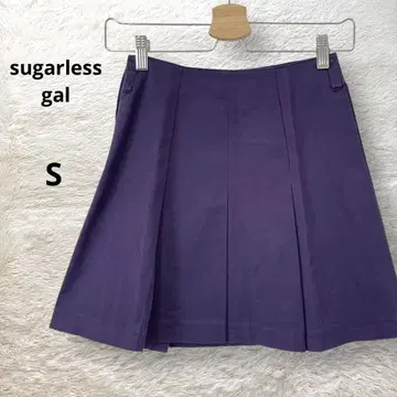 Suqarless gal 플리츠 미니 스커트 퍼플 슈가리스 갸루 S