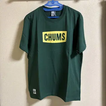 CHUMS 로고 티셔츠 M 사이즈 다크 그린