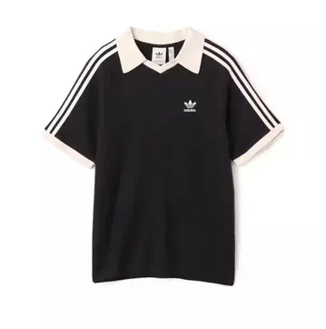 adidas 블랙 피케 셔츠 반팔