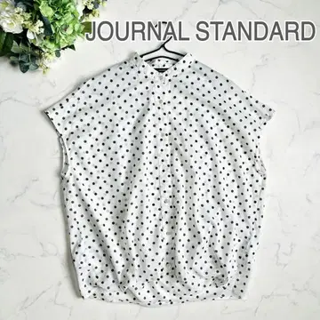 JOURNAL STANDARD 슬리브리스 도트 셔츠