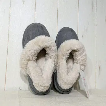 새상품 숏 보아 무스탕 부츠 그레이 M