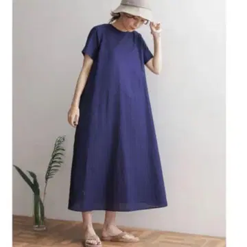 어반 리서치 도어스 백 리본 A 라인 원피스 린넨 혼방 M