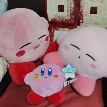 커비 봉제 인형 대 3종 세트