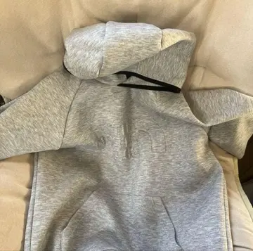 The North Face 그레이 후드 부착 후드티