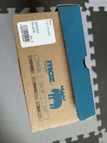 moz MZ6003 블랙 24.5 여성용 레인 슬립온