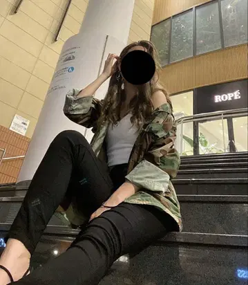 카모플라쥬 밀리터리 자켓