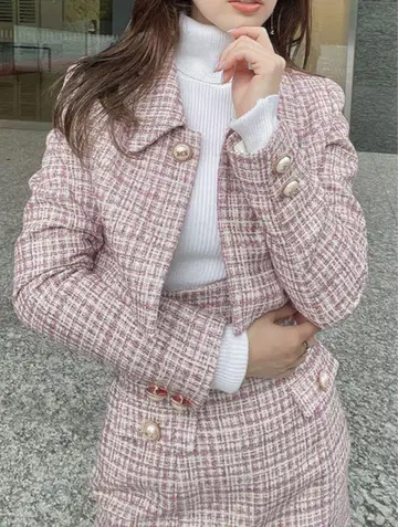 eimy istoire 트위드 숏 자켓