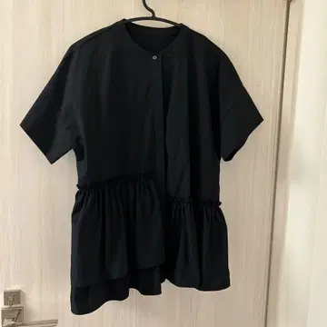 플라스테 비대칭 페플럼 블라우스 L 사이즈