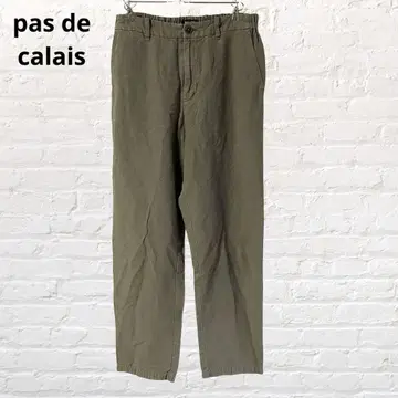 pas de calais 파드칼레 린넨 혼방 캐주얼 팬츠 S 허리밴딩