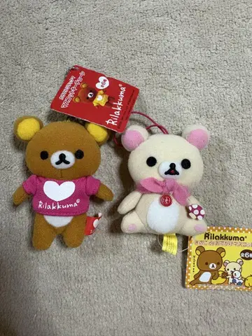 컬러풀 리락쿠마 마스코트 키체인 버섯 de 외출 마스코트 코리락쿠마