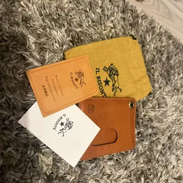 IL BISONTE 브라운 패스 케이스