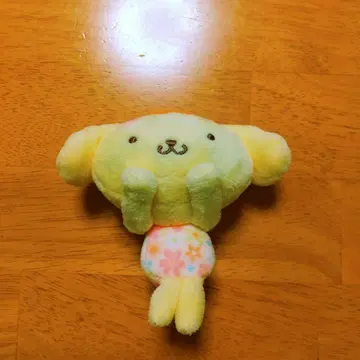 폼폼푸딩 봉제 인형 오렌지 모자 포함
