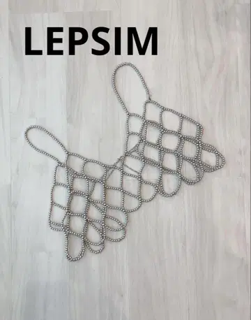 LEPSIM 렙심 비즈 뷔스티에 실버