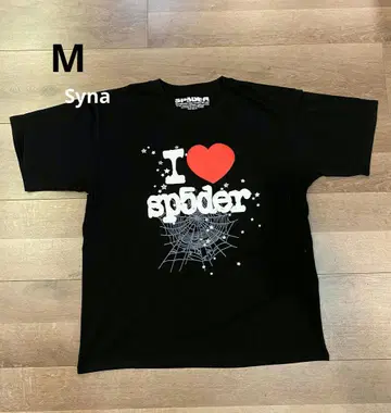 sp5der 스파이더 티셔츠 블랙
