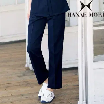 HANAE MORI 턱 넉넉한 스트레이트 팬츠