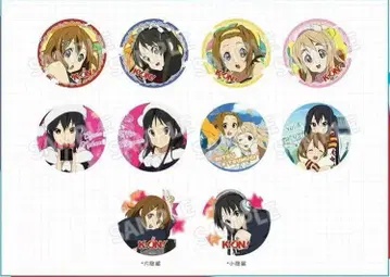중국 한정 케이온! K-ON! 컬러풀 시리즈 글리터 트레이딩 캔뱃지