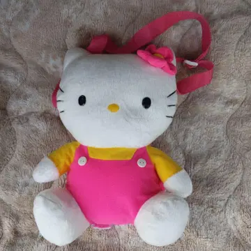 레트로 헬로키티 봉제 인형 백팩