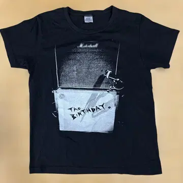 5회 착용 THE BIRTHDAY 밴딩 티셔츠 블랙 M 레어 치바 유스케