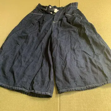 tumugu 데님 가우초 팬츠