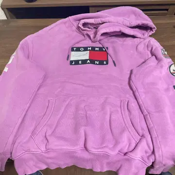 TOMMY JEANS 핑크 후드티