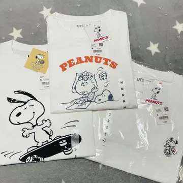유니클로 스누피 티셔츠 3종 세트