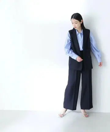 NATURALBEAUTYBASIC 릴랙시 트윌 시리즈 스트레이트 팬츠
