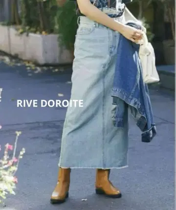 미사용 새상품 RIVE DOROITE MONN 리브 드와 데님 스커트