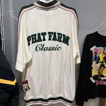 데드스탁 PHAT FARM 반팔 집업 풀오버 bboy