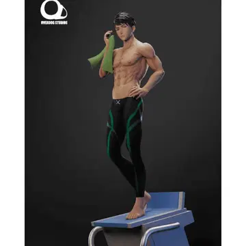 Free! 야마자키 소스케 레진 키트 피규어 Overdog Studio