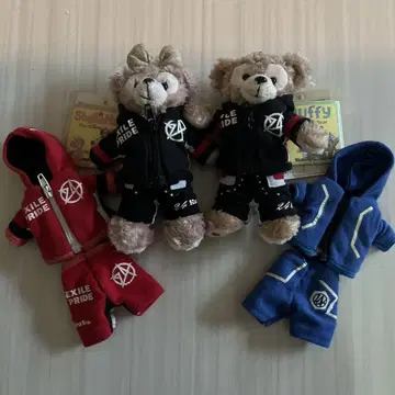 EXILEPRIDE24 코스튬이 포함된 더피와 셰리 메이 봉제 인형