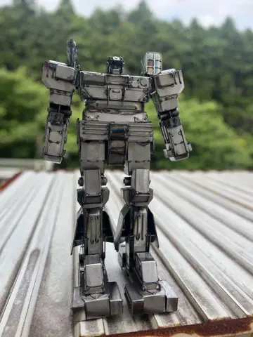 메탈 로봇 자작 피규어 약 45cm 트랜스포머 건담