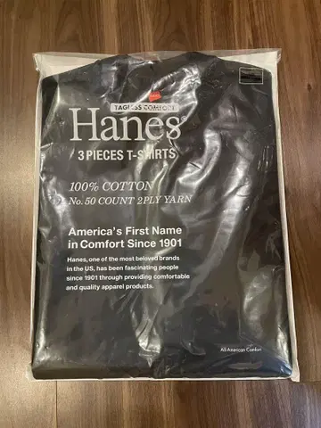 Unitedarrows Hanes 3장 세트 티셔츠 XL 블랙