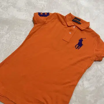 Ralph Lauren 스키니 폴로 셔츠 M 오렌지