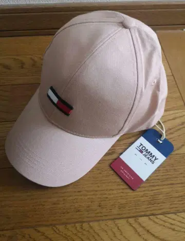TOMMY JEANS 캡 모자 핑크 타미힐피거