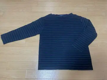 세인트제임스 네이비 그린 스트라이프 티셔츠 M