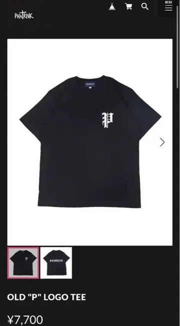 팻랭크 P 로고 티셔츠