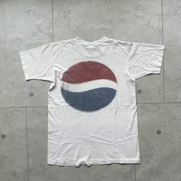 90년대 미국제 티셔츠 M 화이트 펩시 PEPSI 기업 로고