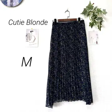 9349 Cutie Blonde 큐티 블론드 롱 플리츠 스커트