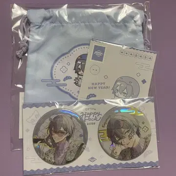니지산지 Happy pack 코야나기 로우 캔뱃지 세트