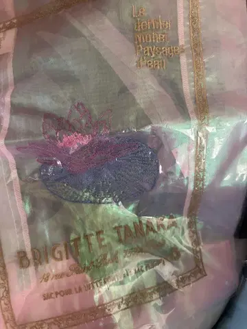 모네전 오간자 자수 백 오로라 브리지트 타나카