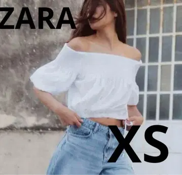 자라 스트레치 디테일 오프숄더 상의 XS 사이즈 완판