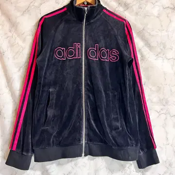 00s 아디다스 벨로아 트랙 자켓 센터 자수